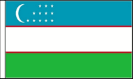 Uzbekistan Table Flags